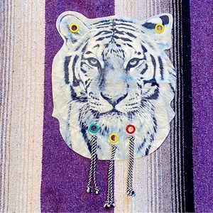Tiger Tapestry w/ Metal Eyelets